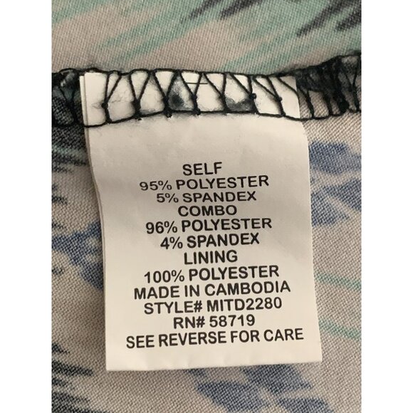 NY Collection Womens Maxi Dress Multicolor Chevron Print Sleeveless Small - Picture 9 of 10